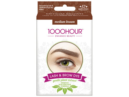 1000HOUR Plant Extract Lash & Brow Dye Kit - Medium Brown