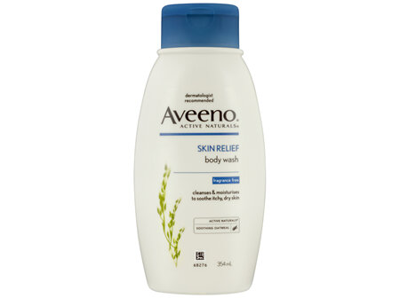 Aveeno Skin Relief Moisturising Fragrance Free Body Wash Soothe & Relieve Itchy Dry Sensitive Skin