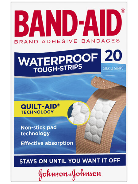 Band-Aid Waterproof Tough Strips 20 Pack