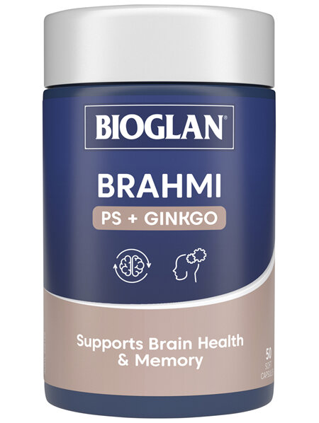Bioglan Brahmi + PS+ Ginkgo 50 Capsules