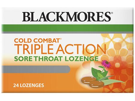 Blackmores Cold Combat Triple Action Lozenge (24)