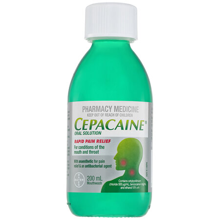 Cepacaine Mouthwash Liquid 200mL