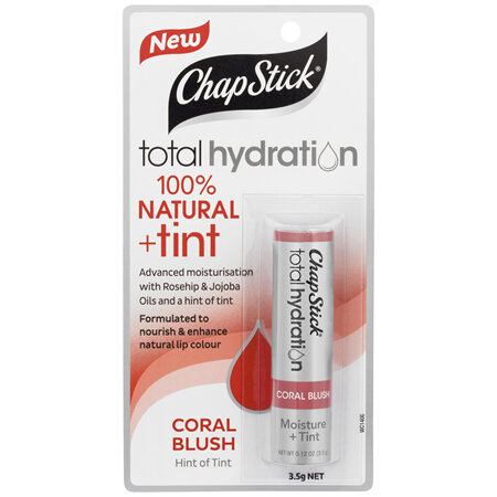 ChapStick Total Hydration + Tint Coral Blush 3.5g