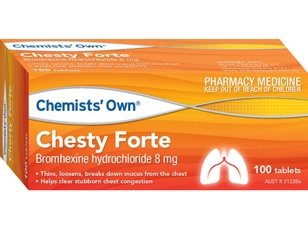 Chemists' Own Chesty Forte 8mg 100 Tabs
