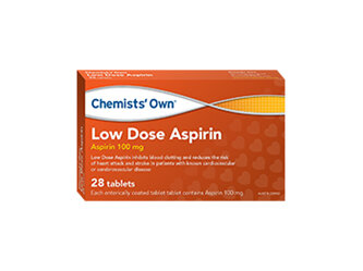 Chemists' Own Lowdose Aspirin Tab 100mg 28