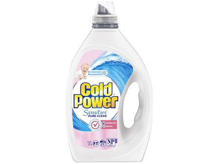 Cold Power Sensitive Pure Clean, Washing Liquid Laundry Detergent, 1 Litre