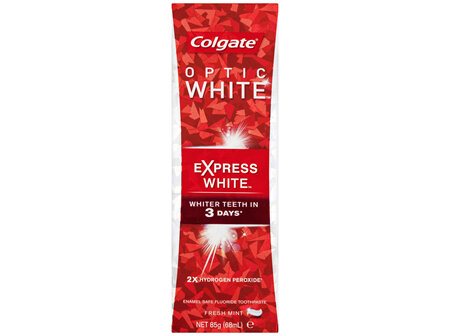 Colgate Optic White Expert Express Teeth Whitening Toothpaste, 85g with 2% Hydrogen Peroxide