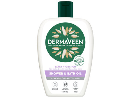 DermaVeen Extra Hydration Shower & Bath Oil 500mL