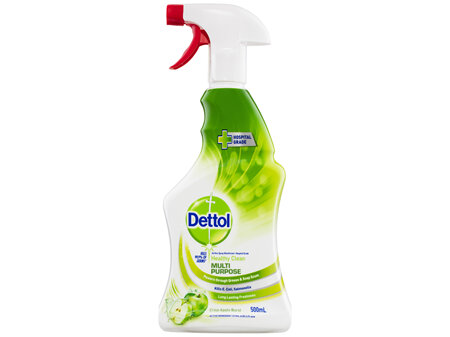 Dettol Healthy Clean Multipurpose Cleaner Trigger Spray Crisp Apple 500mL