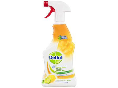 Dettol Healthy Clean Multipurpose Cleaner Trigger Spray Lemon Burst 500mL
