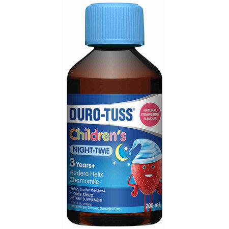 Duro-Tuss Children's Night-Time Natural Strawberry Flavour 200mL