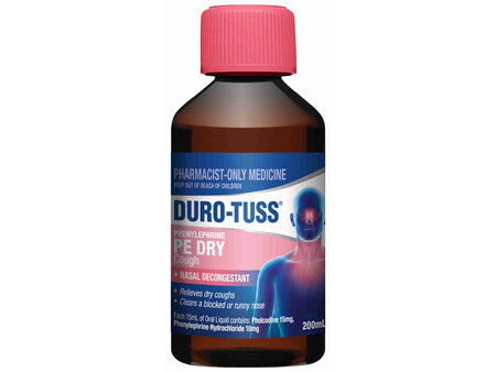 Duro-Tuss PE Dry Cough Nasal Decongestant 200mL