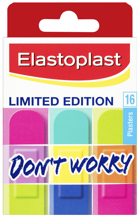 Elastoplast Don't Worry Limited Edition Plasters 16 Pack