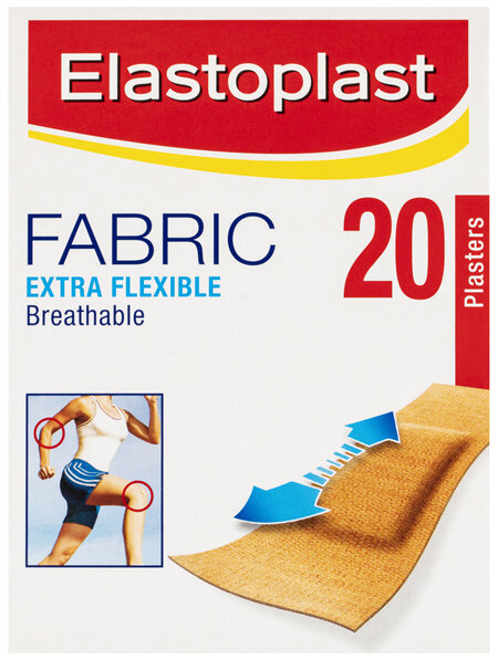Elastoplast Fabric Extra Flexible Plasters 20 Strips