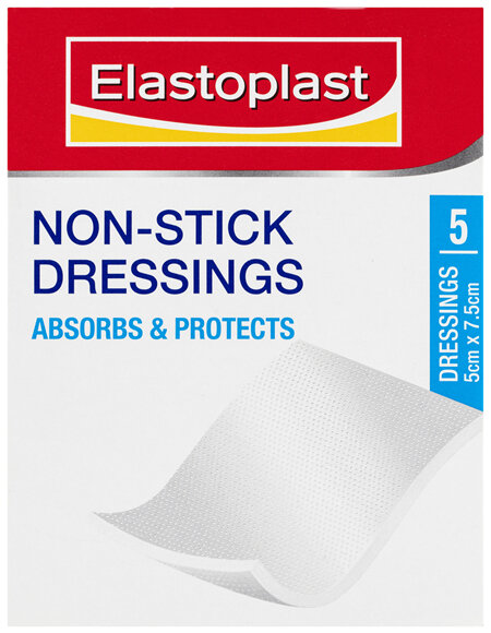 Elastoplast Non-Stick Dressings 5 x 7.5cm 5 Pack