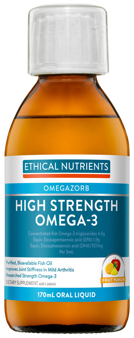 Ethical Nutrients High Strength Omega-3 Fruit Punch 170mL