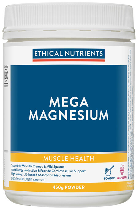 Ethical Nutrients Mega Magnesium Raspberry 450g