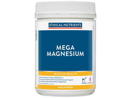 Ethical Nutrients Mega Magnesium Raspberry 450g Powder