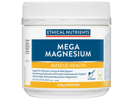 Ethical Nutrients MEGAZORB Mega Magnesium Citrus 200g Powder