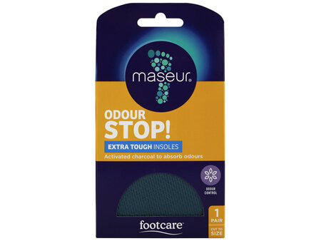 Footcare Odour Stop Extra Tough Insoles, 1 pair