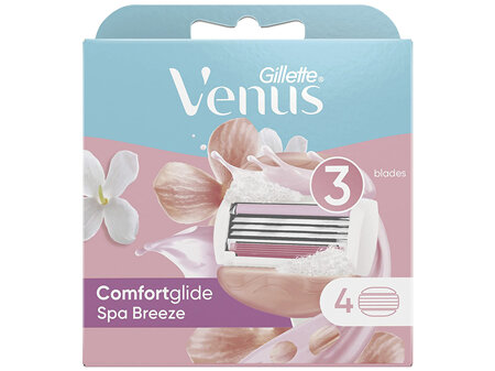 Gillette Venus ComfortGlide White Tea Women's Razor Blades - 4 Refills, 4 Count