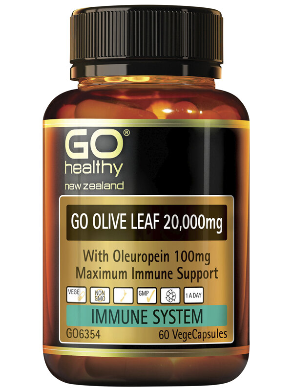 GO Healthy GO Olive Leaf 20,000mg 60 VCaps