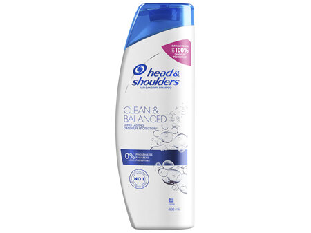 Head & Shoulders Clean & Balanced Anti Dandruff Shampoo For Clean Scalp 400 ml