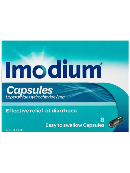 Imodium Diarrhoea Relief Capsules 8 Pack