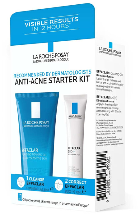 La Roche-Posay® Effaclar Anti-Acne Skincare Starter Kit - Cleanser & Moisturiser