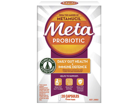 Metamucil Probiotic Daily Gut Health + Immune Defence 28 Capsules