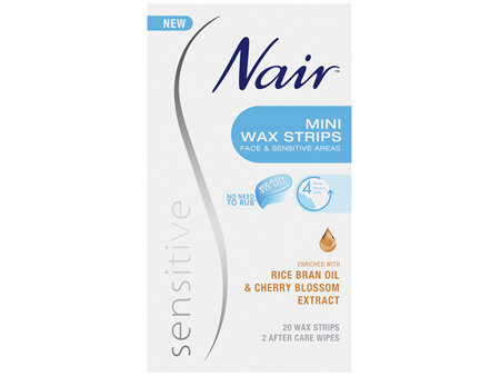 Nair Sensitive Wax Ready Strips - Face & Bikini 20 Pack