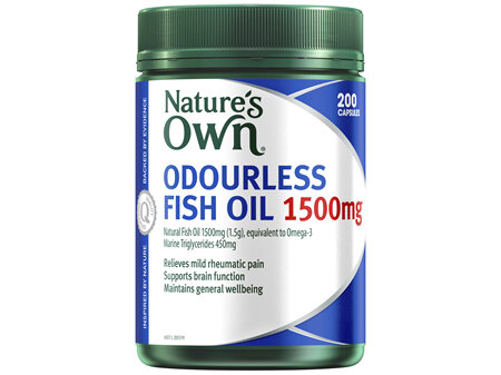 Nature's Own Odourless Fish Oil 1500mg