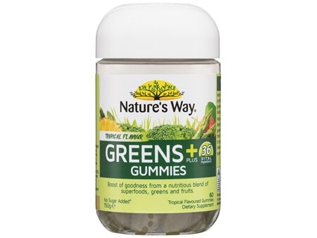 Nature's Way Greens+ Gummies 60 Pack