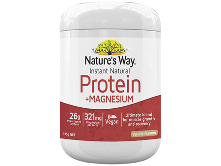 Nature's Way Instant Natural Protein +Magnesium 375g