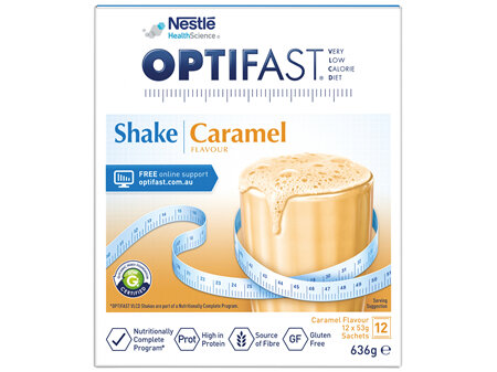 OPTIFAST VLCD Shake Caramel Flavour 12 Pack 636g