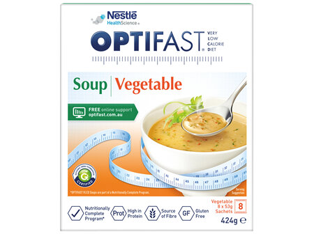 OPTIFAST VLCD Soup Vegetable 8 Pack 424g