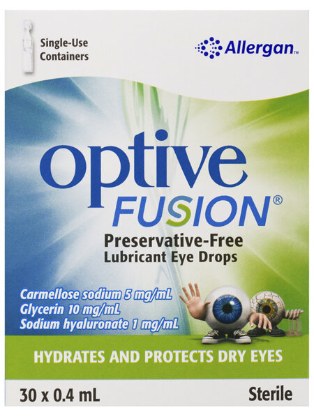 Optive Fusion Preservative-Free Lubricant Eye Drops 30 x 0.4mL