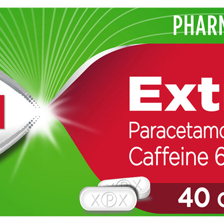 Panadol Extra for Pain Relief, Paracetamol & Caffeine -  500mg 40 Caplets