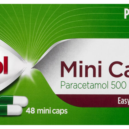 Panadol Mini Caps 500 mg 48 Pack