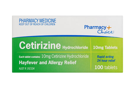Pharmacy Choice -  Cetirizine Hayfever & Allergy Relief 100 Tablets