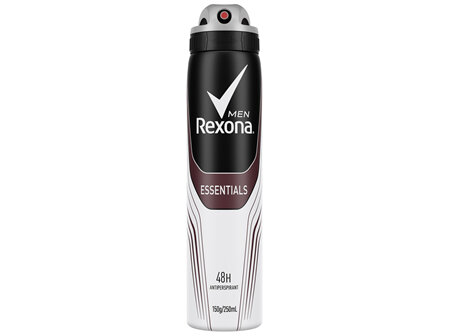 Rexona Men 48H Aerosol Antiperspirant Deodorant Essentials  250ml