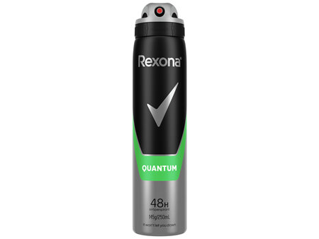 Rexona Men 48H Aerosol Antiperspirant Deodorant Quantum  250ml