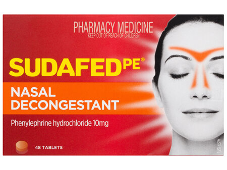 Sudafed PE Nasal Decongestant Tablets 48 Pack