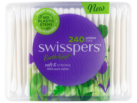 Swisspers Cotton Tips Paper Stems 240pk