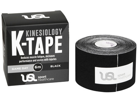 USL Sport Game Day K Tape 5cm x 6m Black
