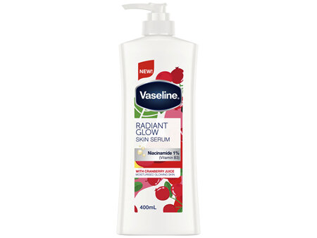 Vaseline Body Lotion Radiant Glow Skin Serum with Niacinamide 1%(Vitamin B3) 400mL