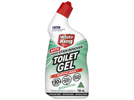 White King Toilet Gel with added Stain Remover Eucalyptus 700ml